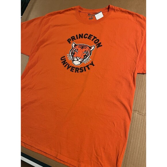 Princeton University Tigers NCAA Ivy League Short Sleeve Champion T-Shirt Tee XL - Picture 2 of 7